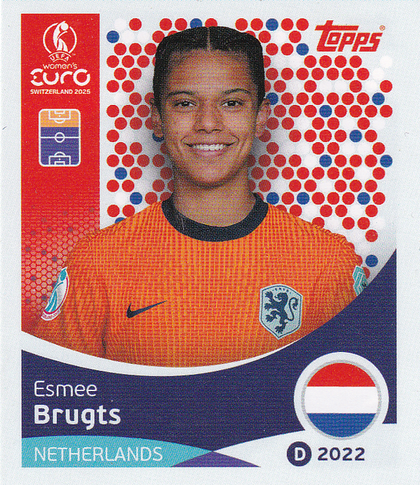 Esmee Brugts - Holland - Topps Frauen EM 2025 - Basis Bild - Nr. 299