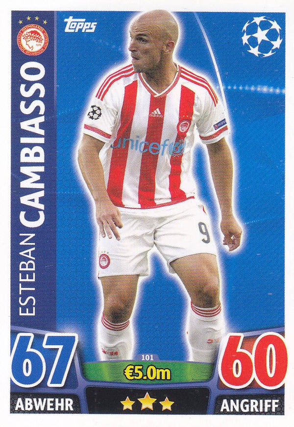 Esteban Cambiasso / Olympiakos Piräus / Topps Champions League 2015 / Basis / Nr. 101