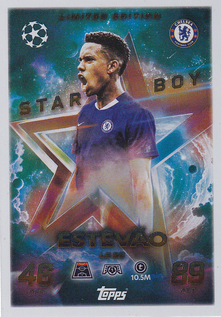 Esteväo - FC Chelsea - Topps Champions League 2025 - Star Boy limitierte Auflage - Nr. LE 25