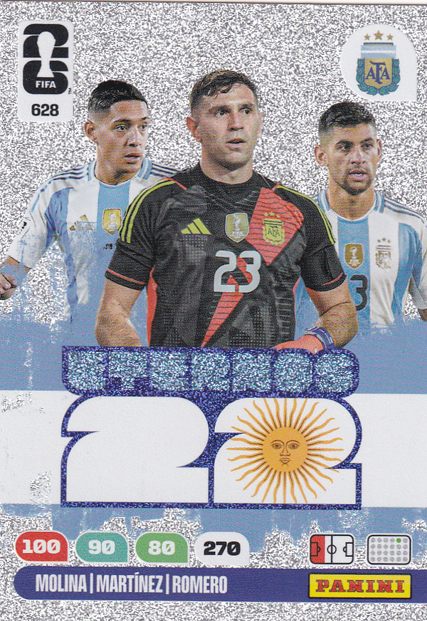 Molina & Maretinez & Romero - Argentinien - Panini WM 2026 - Eternos 22 - Nr. 628