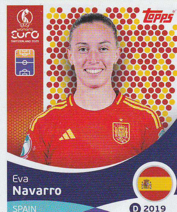 Eva Navarro - Spanien - Topps Frauen EM 2025 - Basis Bild - Nr. 106