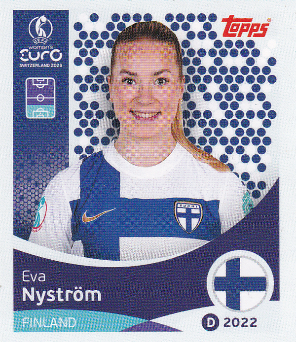 Eva Nyström - Finnland - Topps Frauen EM 2025 - Basis Bild - Nr. 81