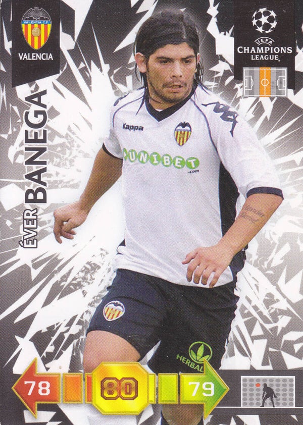 Ever Banega / FC Valencia / Panini Champions League 2010 / Basis Karte / Nr. 344
