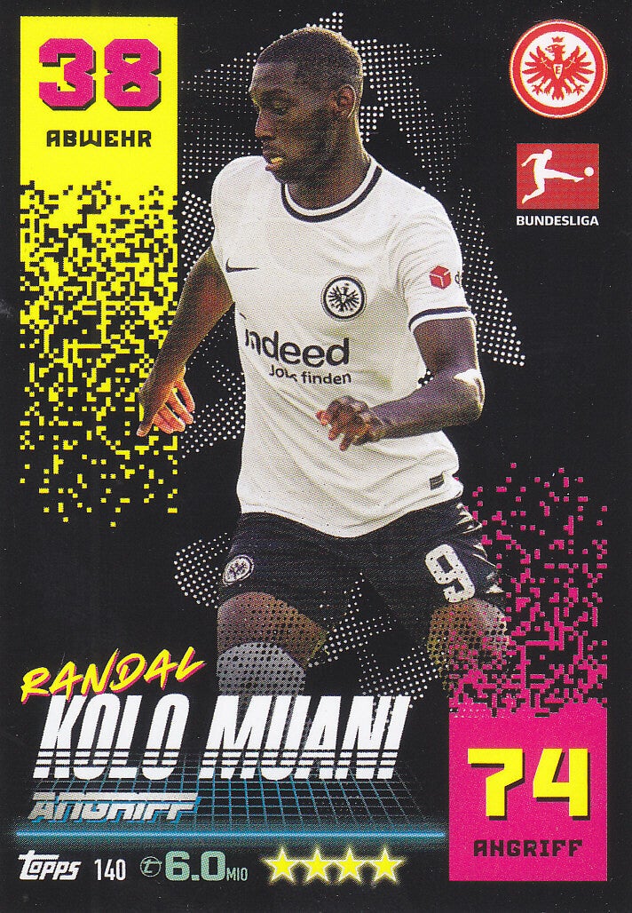 Randal Kolo Muani Eintracht Frankfurt Basis Karte Nr.140