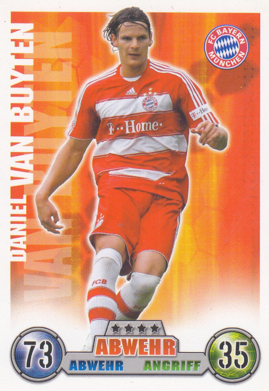 Daniel van Buyten / FC Bayern München / Topps Match Attax 2008 / Basis Karte / Nr.255