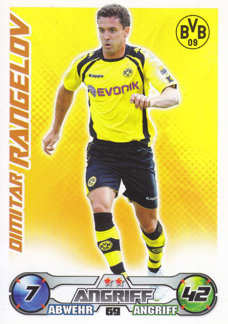 Dimitar Rangelov / Borussia Dortmund / Topps Match Attax 2009 / Basis Karte / Nr.69