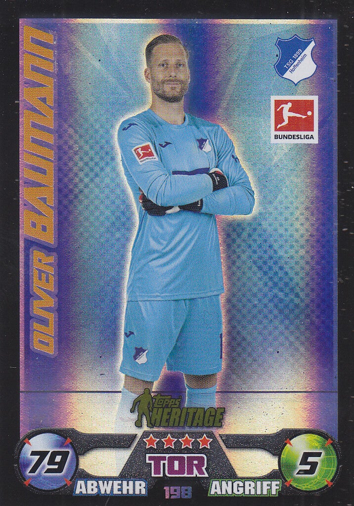 Oliver Baumann / TSG Hoffenheim / Topps Match Attax 2023 / Heritage Karten / Nr.198