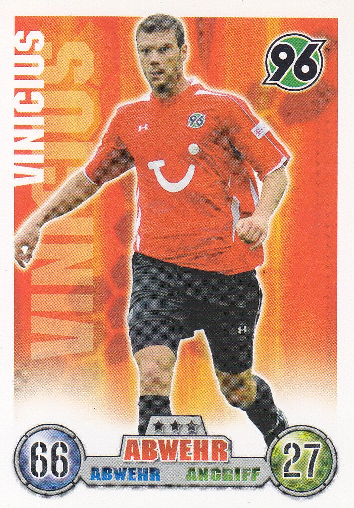 Vinicius / Hannover 96 / Topps Match Attax 2008 / Basis Karte / Nr. 150