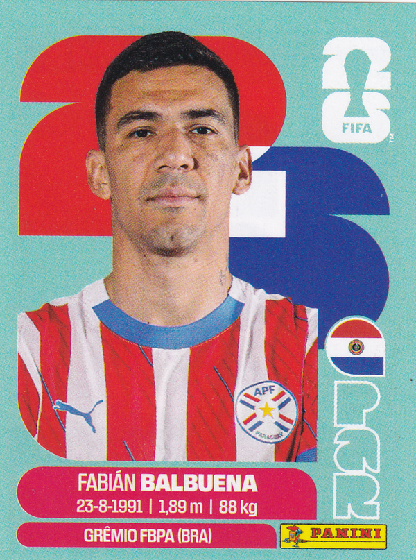 Fabian Balbuena - Paraquay - Panini WM 2026 - Basis Bild - PAR5