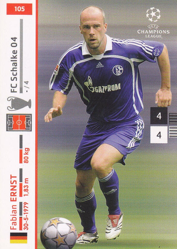 Fabian Ernst / FC Schalke 04 / Panini Champions League 2007 / Serie 2 / Basis Karte / Nr. 105
