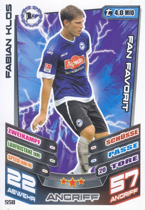 Fabian Klos / Arminia Bielefeld / Topps Match Attax 2013 / Basis Karte / Nr. 595