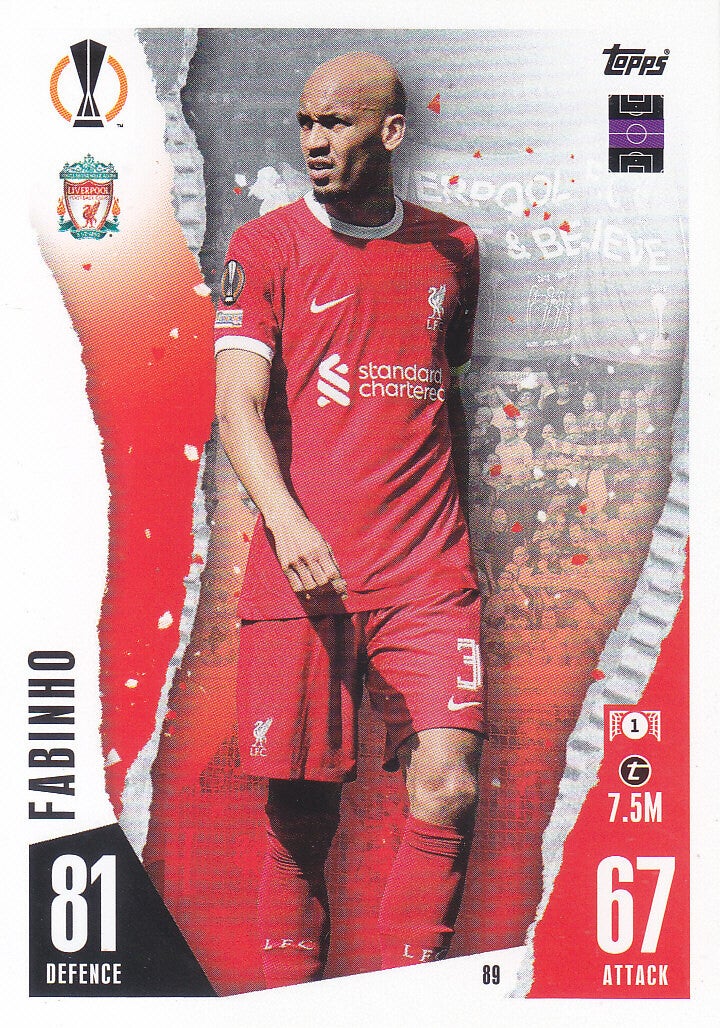 Fabinho / FC Liverpool / Topps Champions League 2023 / Basis Karte / Nr. 89