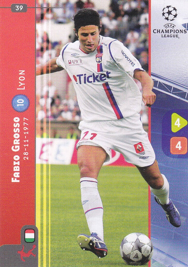 Fabio Grosso Olympique Lyon Basis Karte Nr.39
