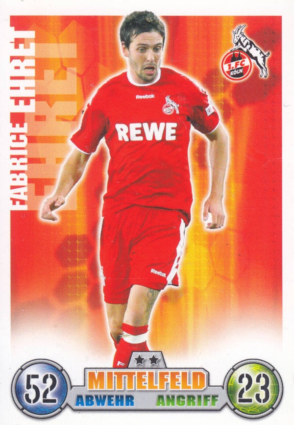 Fabrice Ehret / 1.FC Köln / Topps Match Attax 2008 / Basis Karte / Nr.208