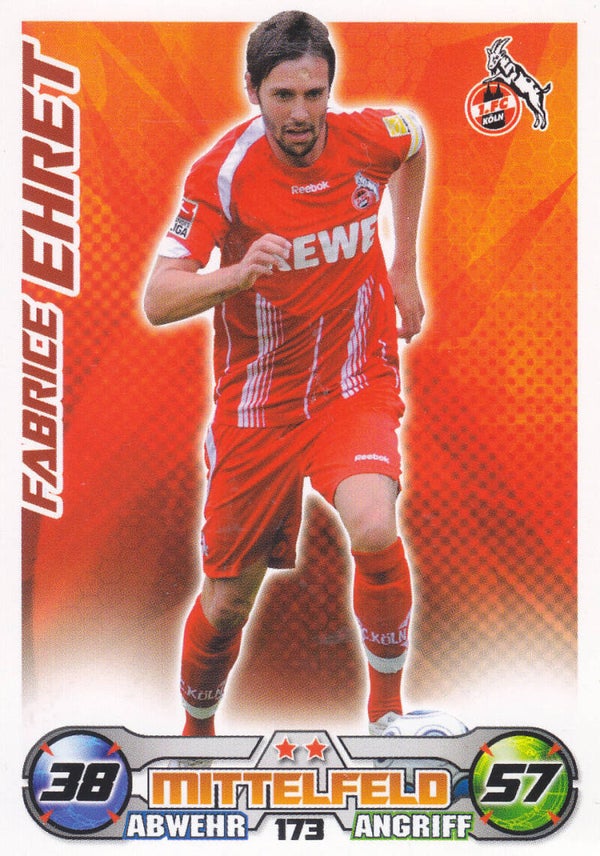 Fabrice Ehret / 1.FC Köln / Topps Match Attax 2009 / Basis Karte / Nr. 173