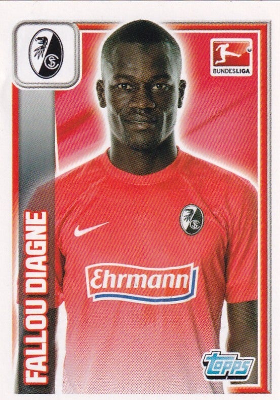 Fallou Diagne - SC Freiburg - Topps Bundesliga 2013 - Basis Bild - Nr. 95