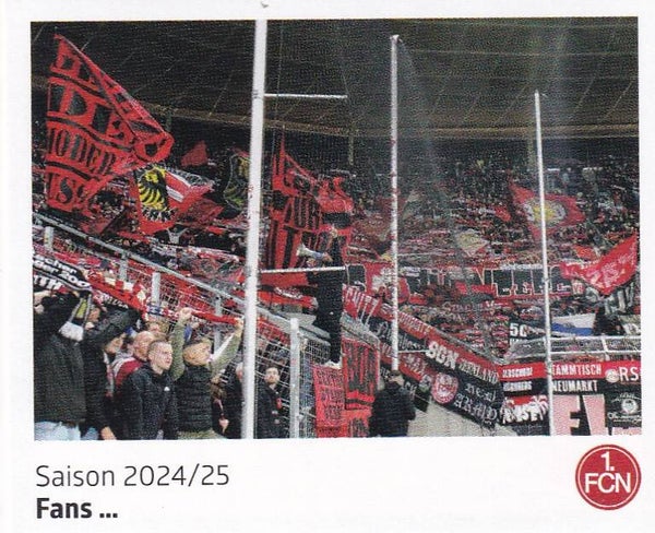 Fans... - Panini 125 Jahre 1.FC Nürnberg - Saison 2024/25 - Nr. 48