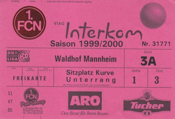 1.FCN - Waldhof Mannheim 1999