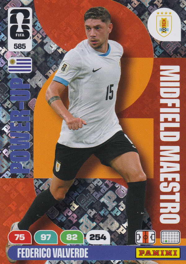 Federico Valverde - Uruquay - Panini WM 2026 - Power Up - Midfield Maestro - Nr. 585