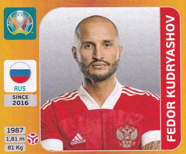 Fedor Kudryashov - Russland - Panini EM 2020 - Basis Bild - Nr. 215