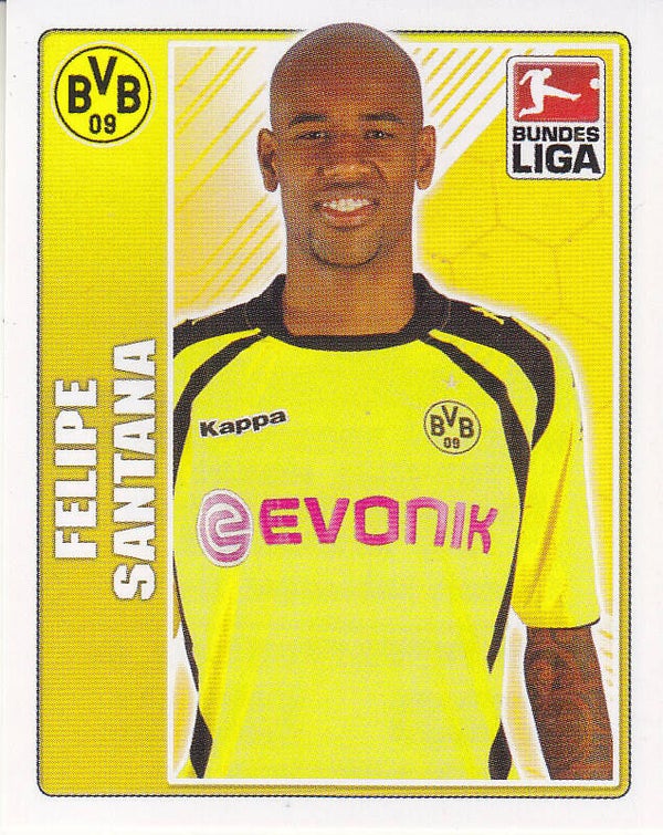 Felipe Santana / Borussia Dortmund / Topps Bundesliga 2009 / Basis Bild / Nr.75