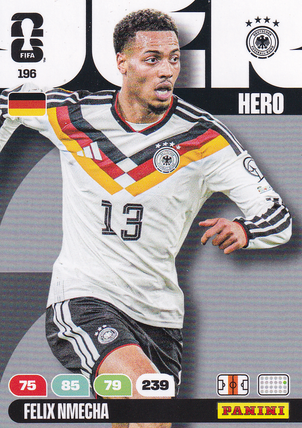 Felix Nmecha - Deutschland - Panini WM 2026 - Hero - Nr. 196