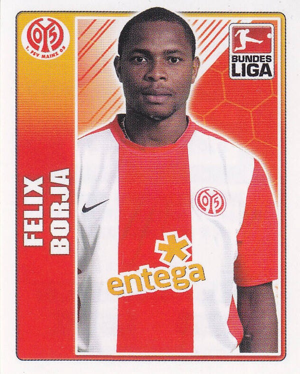 Felix Borja / 1.FSV Mainz 05 / Topps Bundesliga 2009 / Basis Bild / Nr. 288