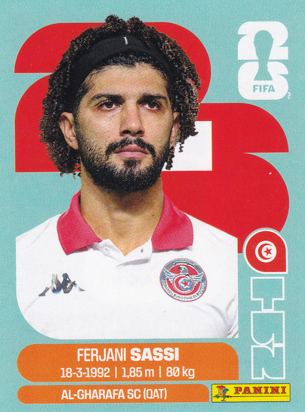 Ferjani Sassi - Tunesien - Panini WM 2026 - Basis Bild - TUN11