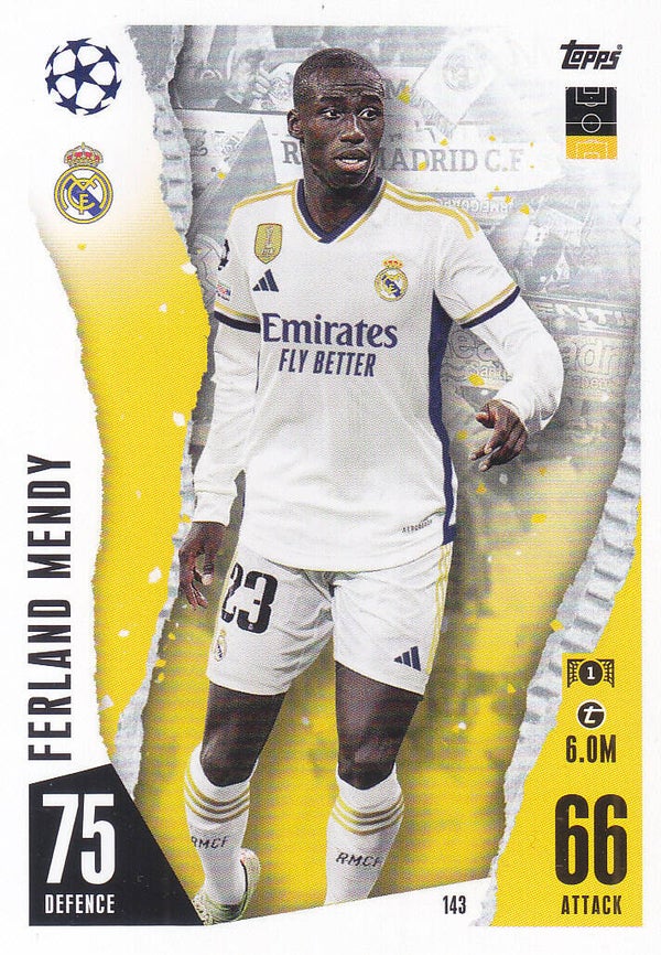 Ferland Mendy / Real Madrid / Topps Champions League 2023 / Basis Karte / Nr. 143