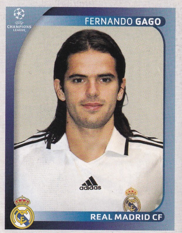 Fernando Gago - Real Madrid - Panini Champions League 2008 - Basis Bild - Nr. 443