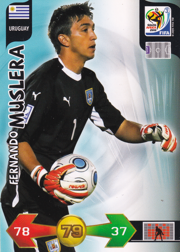 Fernando Muslera - Uruquay - Panini WM 2010 - Basis Karte - Nr. 332