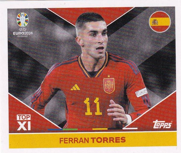 Ferran Torres / Spanien / Topps EM 2024 / TOP XI / Nr. ESP TOP 1