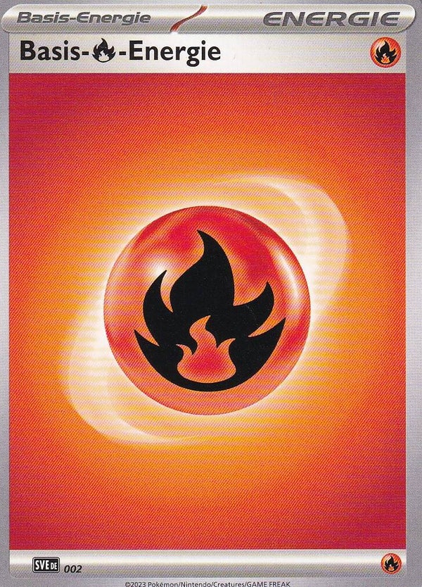Feuer Energie / Pokemon / Gewalten der Zeit 2023 / Basis Energie / Nr. 002