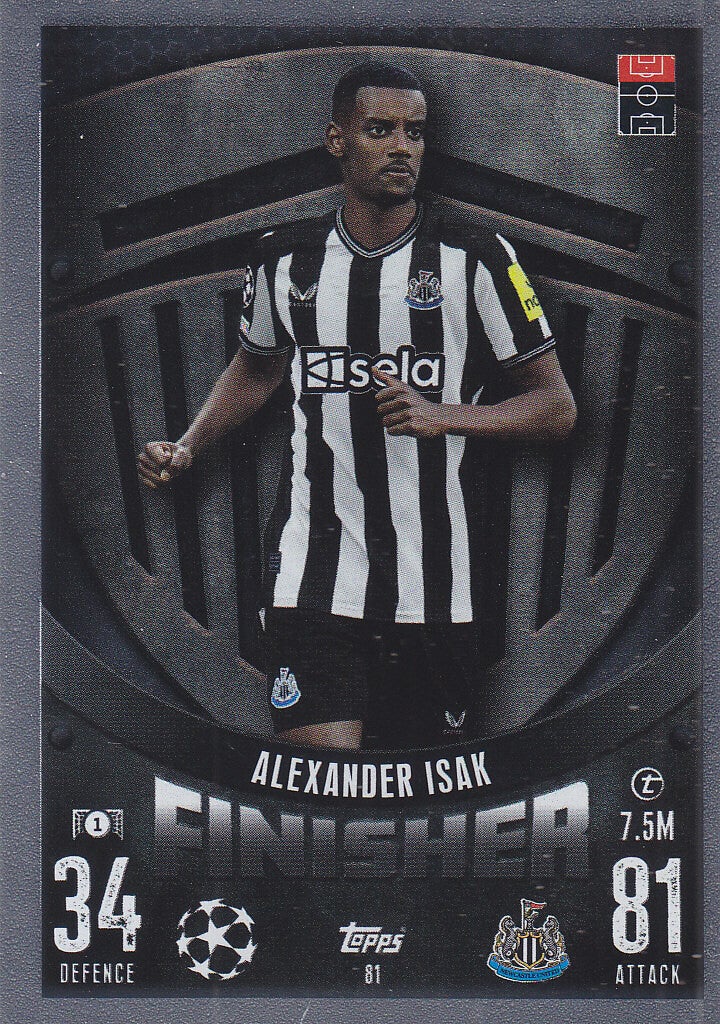 Alexander Isak / Newcastle United / Topps Champions League 2023 / Finisher / Nr.81