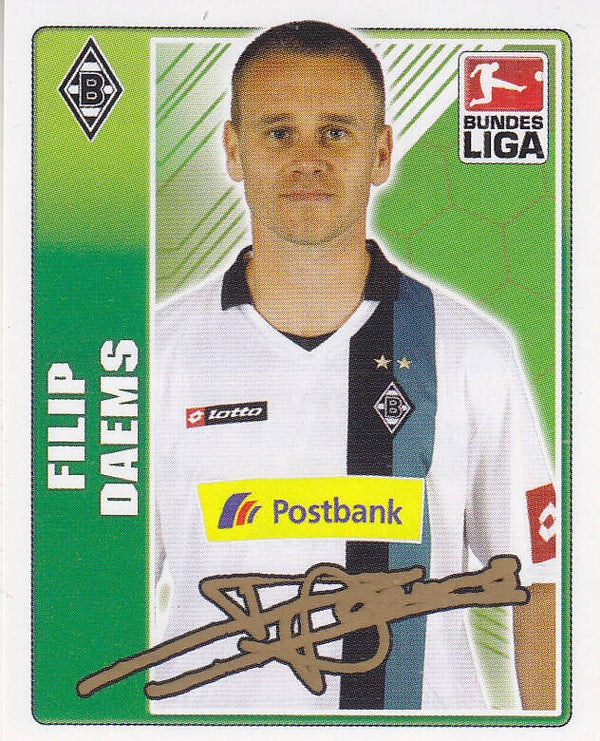 Filip Daems / Borussia Mönchengladbach / Topps Bundesliga 2009 / Basis Bild / Nr. 296