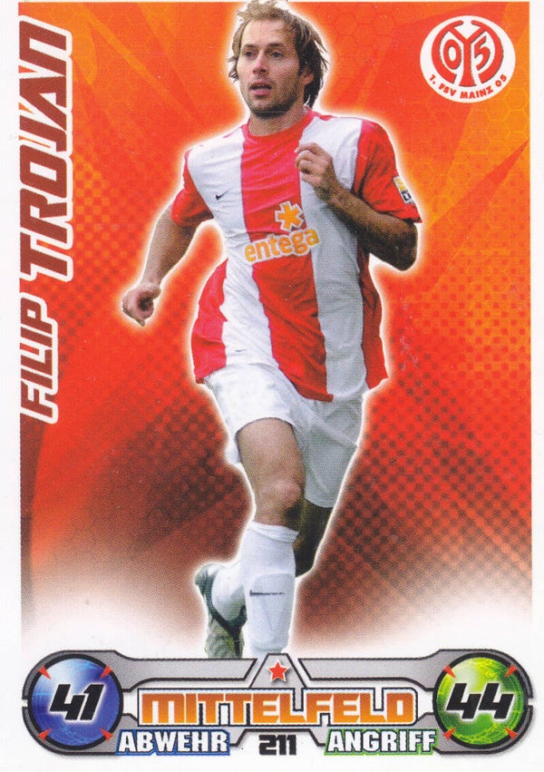 Filip Trojan / 1.FSV Mainz 05 / Topps Match Attax 2009 / Basis Karte / Nr.211