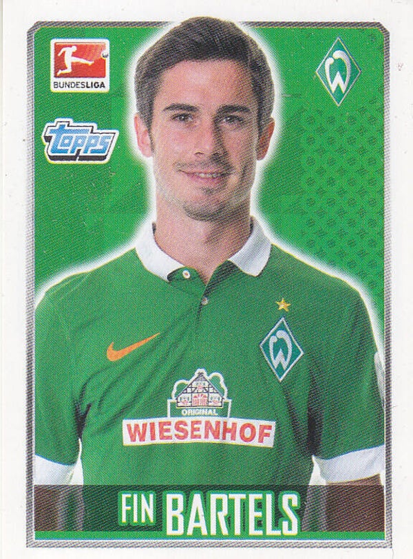 Fin Bartels / SV Werder Bremen / Topps Bundesliga 2014 / Basis Bild / Nr. 44