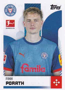 Finn Porath - Holstein Kiel - Topps Bundesliga 2024 - Basis Bild - Nr. 227