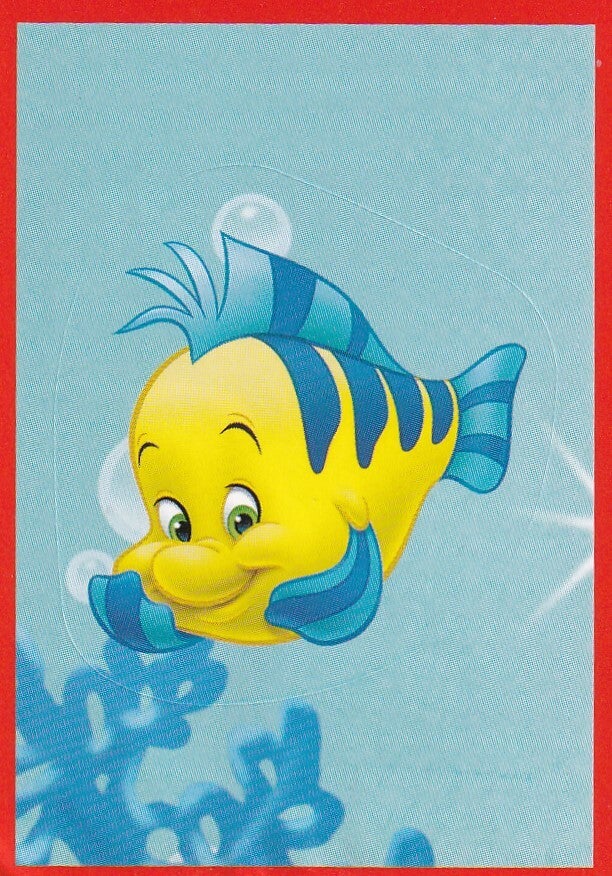 Fisch Konturensticker - Panini Weihnachten mit Guten Disney Freunden - Serie Prinzessin - Nr. 84