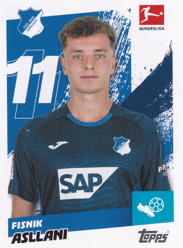 Fisnik Asllani - TSG Hoffenheim - Topps Bundesliga 2025 - Basis Bild - Nr.152