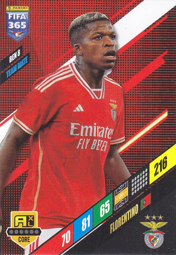 Florentino / Benfica Lissabon / Panini Fifa 365 Jahr 2024 / Team Mate Karte Icon Core / Nr. BEN8