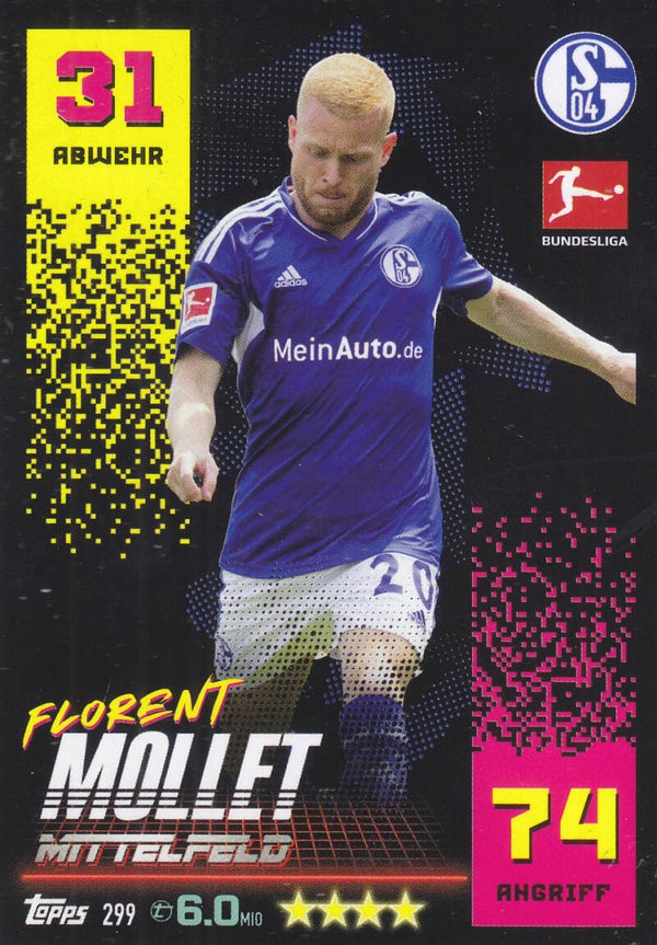 Florent Mollet FC Schalke 04 Basis Karte Nr.299