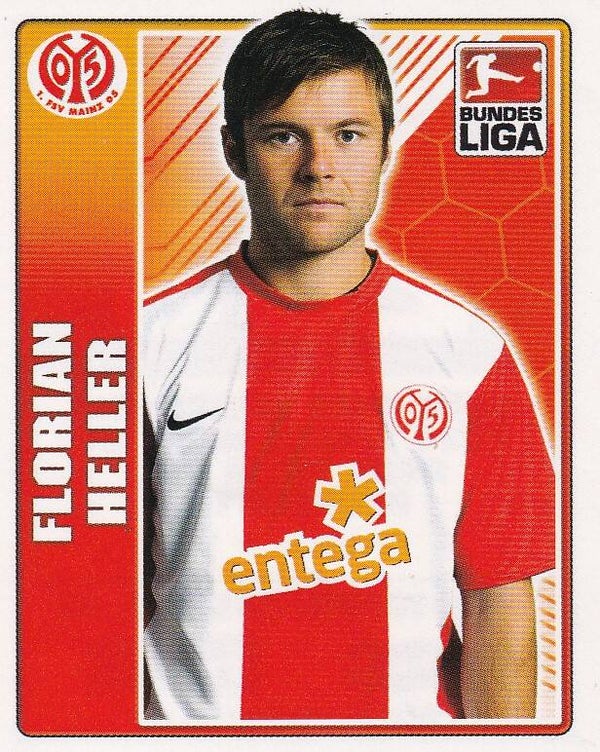 Florian Heller / FSV Mainz 05 / Topps Bundesliga 2009 / Basis Bild / Nr. 283