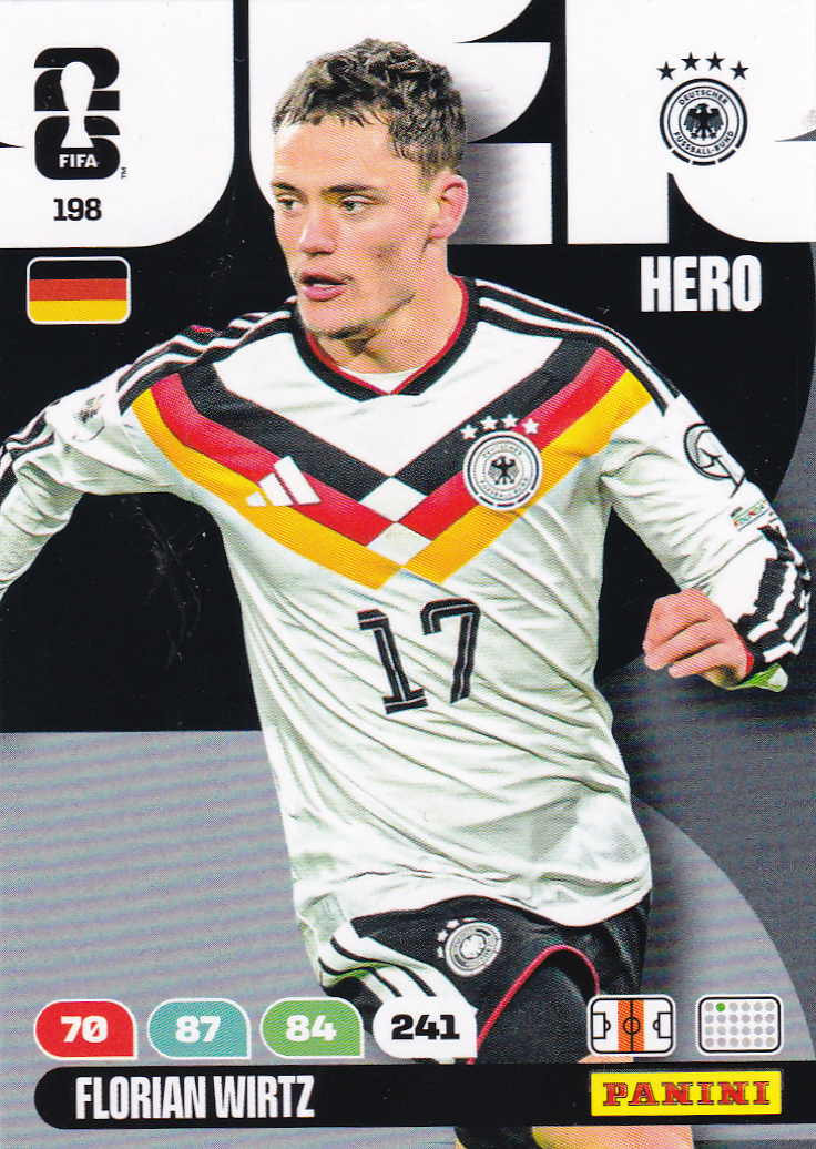 Florian Wirtz - Deutschland - Panini WM 2026 - Hero - Nr. 198