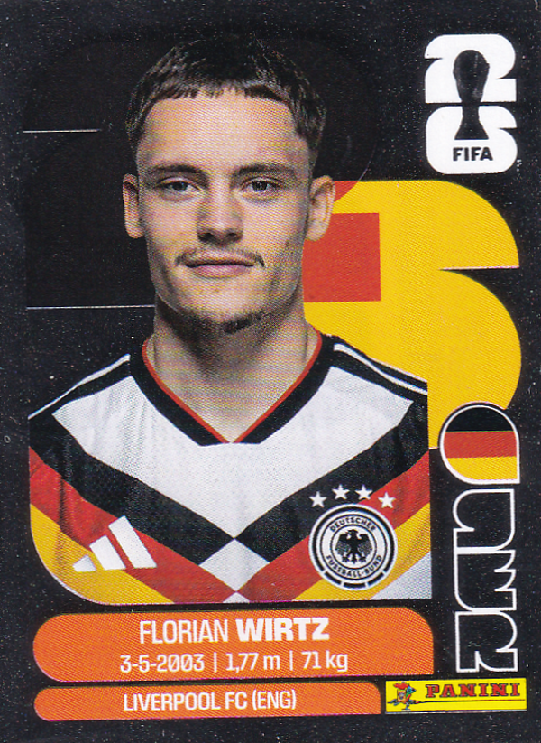 Florian Wirtz - Deutschland - Panini WM 2026 - Glitzer - GER 11