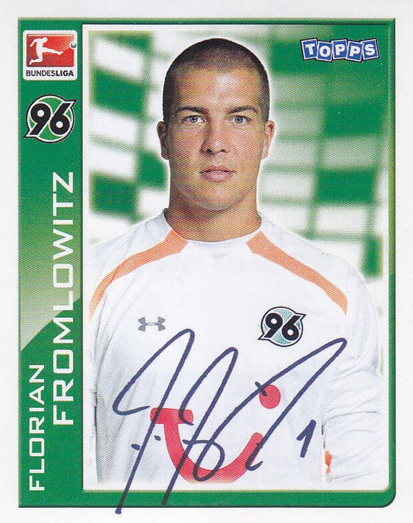 Florian Fromlowitz / Hannover 96 / Topps Bundesliga 2010 / Basis Bild / Nr. 113