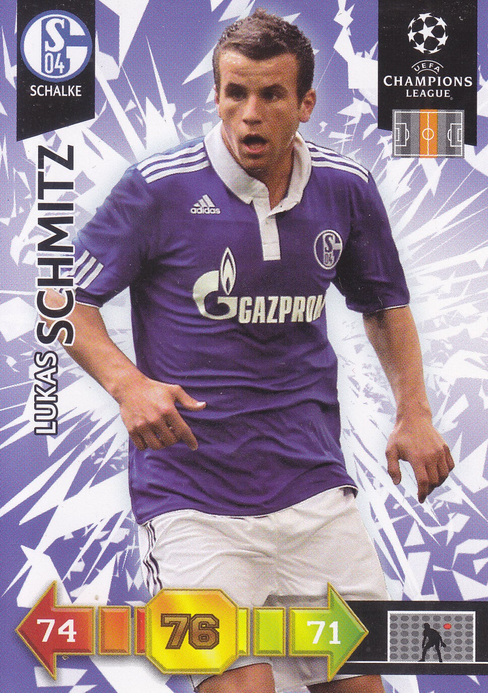 Lukas Schmitz / FC Schalke 04 / Panini Champions League 2010 / Basis Karte / Nr.289