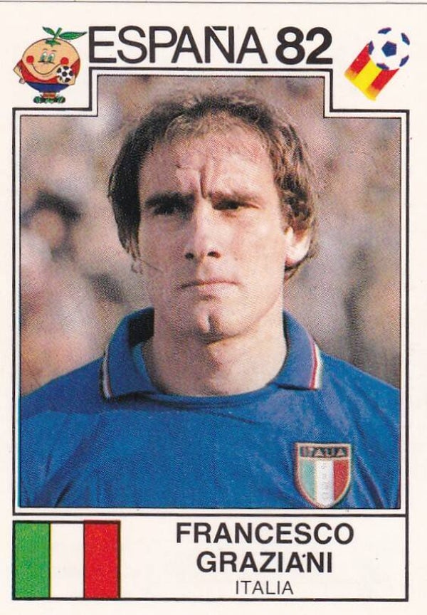 Francesco Graziani - Italien - Panini Sonrics World Cup Story - WM 1982 Spanien - Nr. 142
