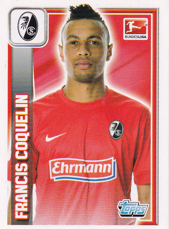 Francis Coquelin - SC Freiburg - Topps Bundesliga 2013 - Basis Bild - Nr. 105