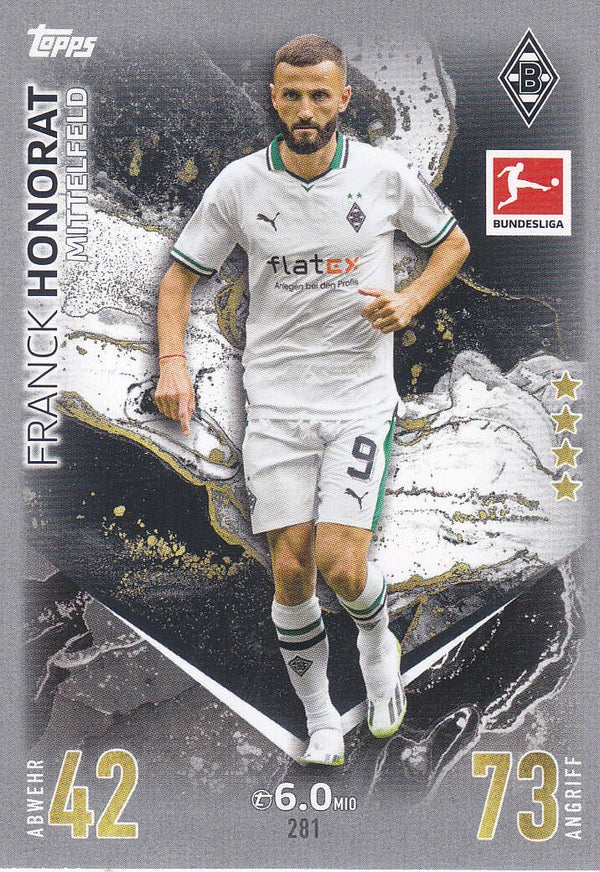 Franck Honorat / Borussia Mönchengladbach / Topps Match Attax 2023 / Basis Karte / Nr.281